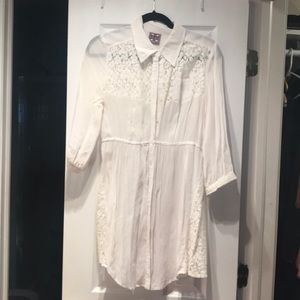 White lace FREE PEOPLE blouse